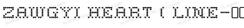 ZawGyi Heart ( Line字体转换